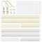 600 Pieces Hypoallergenic Earring Hooks, Earring Making Supplies Kit with Earring Hooks, Jump Rings and Earring Backs for Jewelry Making (Silver and Gold)